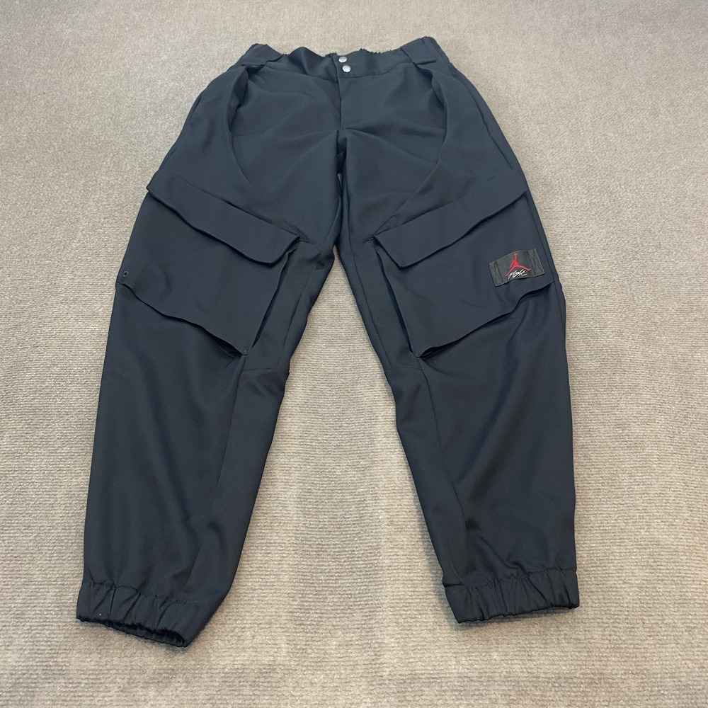 Jordan Pants Cargo Joggers Mens Small Black Basketball Flight Logo‎ Standard Fit